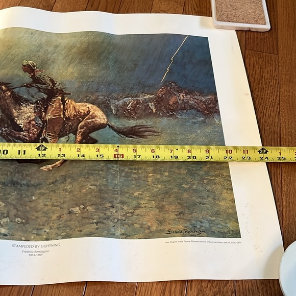 Vintage “Stampeded By Lightning” Frederic Remington Print - Picture 13 of 15
